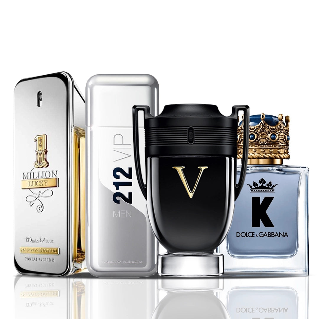 Set 4 Profumi | 1 Million Lucky + 212 VIP Men + Invictus Victory + Dolce & Gabbana K 100 ml