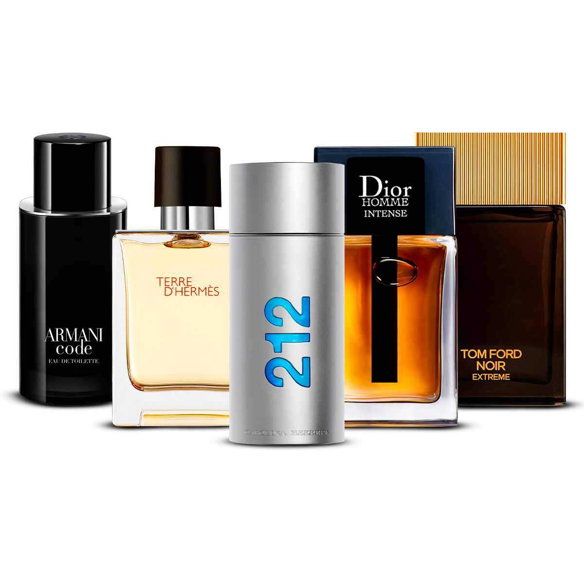 Set 5 Profumi  –  Armani Code, Invictus, Dior Homme Intense, Bleu de Chanel i Terre d'Hermès  [100 ml ciascuno] (Cópia)