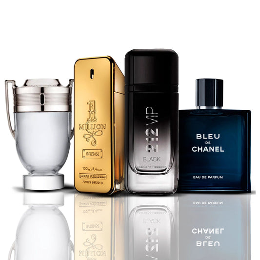 Set 4 Profumi | Invictus Victory + One Million + Bleu de Chanel + 212 Vip Black