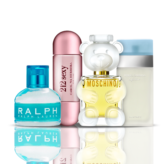 Set 4 Profumi | 212 Sexy + Light Blue + Moschino Toy 2 + Ralph Lauren 100 ml