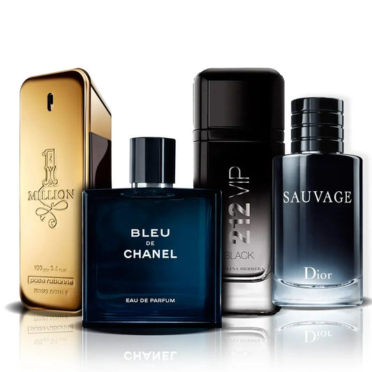Set 4 Profumi | One Million, Bleu de Chanel, 212 Vip Black i Sauvage (100 ml)